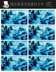 中国风江南水墨LED视频背景