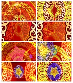 万花筒梦幻朦胧光点光晕转场镜头