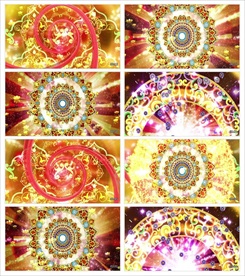 万花筒梦幻朦胧光点光晕转场镜头