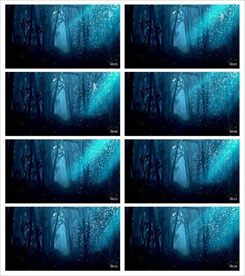 唯美仙境舞台森林星光高清视频