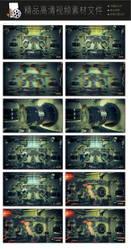 音响喇叭传播蓝圈转场LED视频