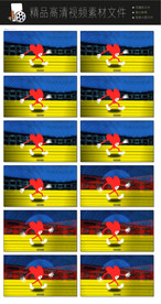 晚会婚礼五星视频背景特效