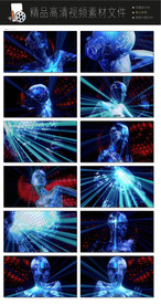 科技光线地球科技转场LED视频