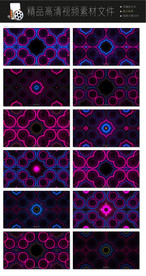 酷立体三维未来万花筒LED视频