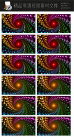 酷立体三维未来万花筒LED视频