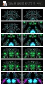 机械穿梭动感迪吧视频背景空镜头