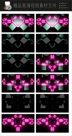 万花筒VJ动态背景视频空镜头