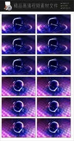 创意梦幻灯展光效闪烁变幻空镜头