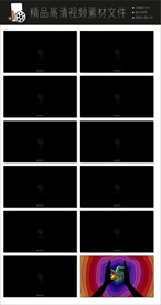 音符飘动音乐粒子世界场空镜头