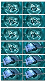 粒子星光旋转万花筒vj视频婚礼