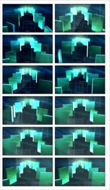 粒子星光旋转万花筒vj视频婚礼