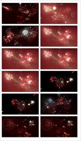 粒子星光旋转万花筒vj视频婚礼