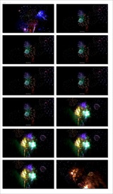 粒子星光旋转万花筒vj视频婚礼