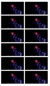 粒子星光旋转万花筒vj视频婚礼