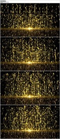 金色星雨颁奖晚会动态LED视频