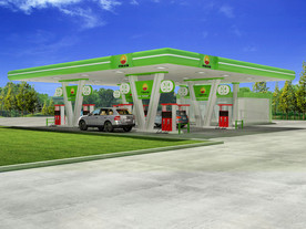现代风加油站
