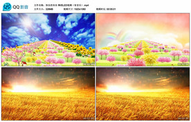 快乐的布谷 LED背景视频素材