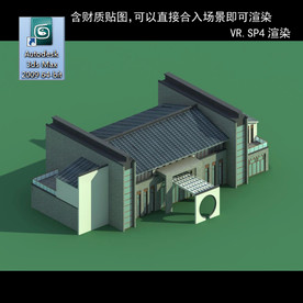 中式建筑 中式多层 中式别墅