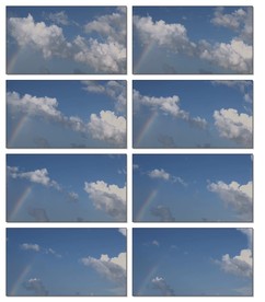 超美蓝天白云转场LED频片头