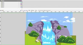 flash做瀑布源文件兔子6秒