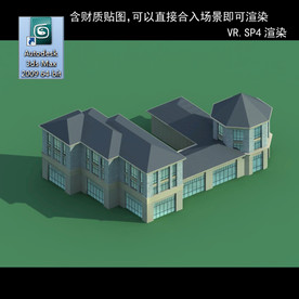 中式建筑 中式多层 中式别墅