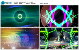 韵律篮球操 LED舞台背景视频