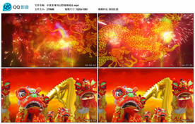 中国龙 LED舞台背景视频成品