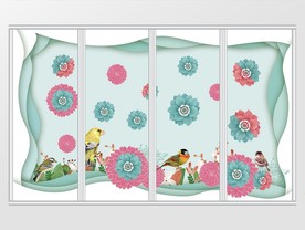 小清新杜鹃花节现代移门