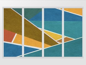 现代简约几何图案移门