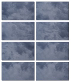 蓝天白云动态视频云层流云延时