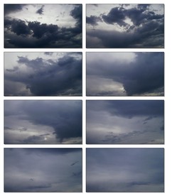 蓝天白云动态视频云层流云延时