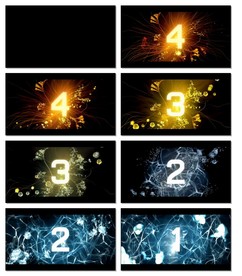 倒计时视频开场素材led片头下