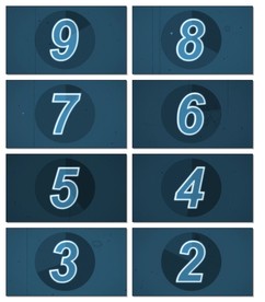 倒计时视频开场素材led片头下