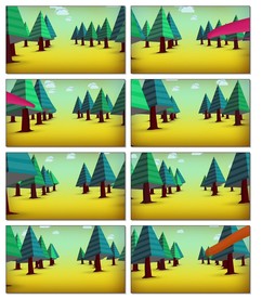 卡通动画童年儿童背景视转场视频