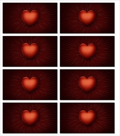 梦幻唯美爱心视频LED大屏片头