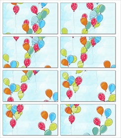 儿童动画卡通蓝天气球视频背景