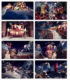 圣诞视频LED视频素材