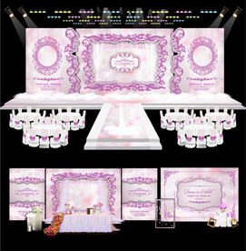 紫色梦幻婚礼主题