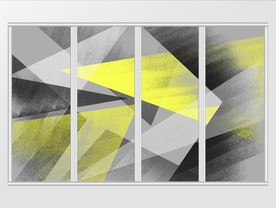 北欧抽象色块移门