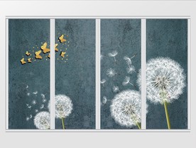 现代简约蒲公英移门