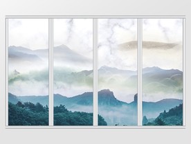 大气创意山水移门