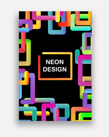 炫彩不规则图形海报商业海报潮玩