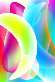 炫彩商业几何图形海报