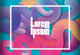 创意商业抽象炫彩几何图形