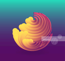 创意几何图形不规则图形圆形