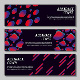 创意商业炫彩几何图形海报综合体