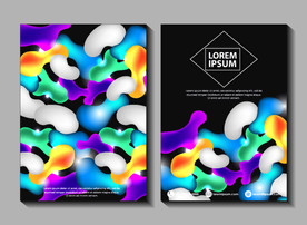 炫彩商业综合体潮玩几何图形