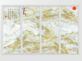 大理石纹风景移门