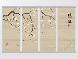 新中式雅趣素雅移门