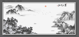 高清山水画装饰画